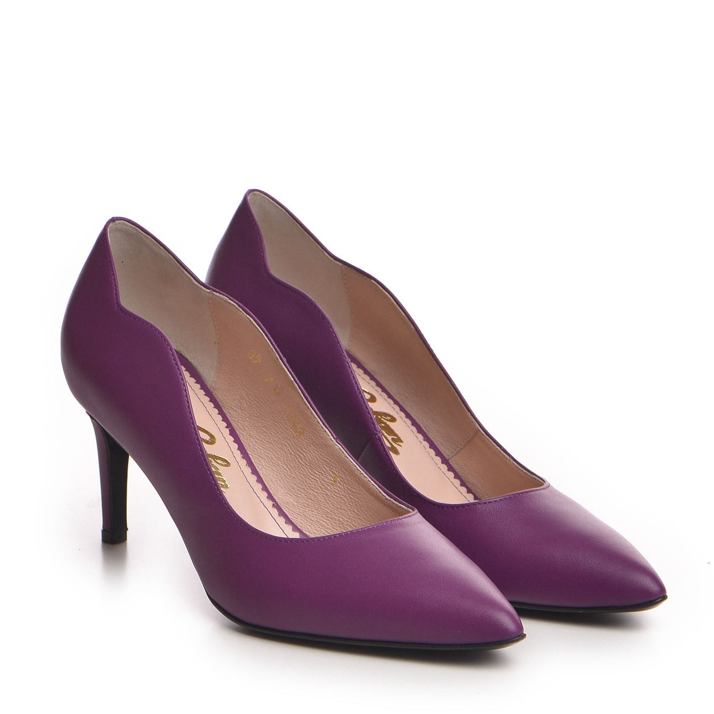 Pantofi dama Guvan model 1343 nappa mov