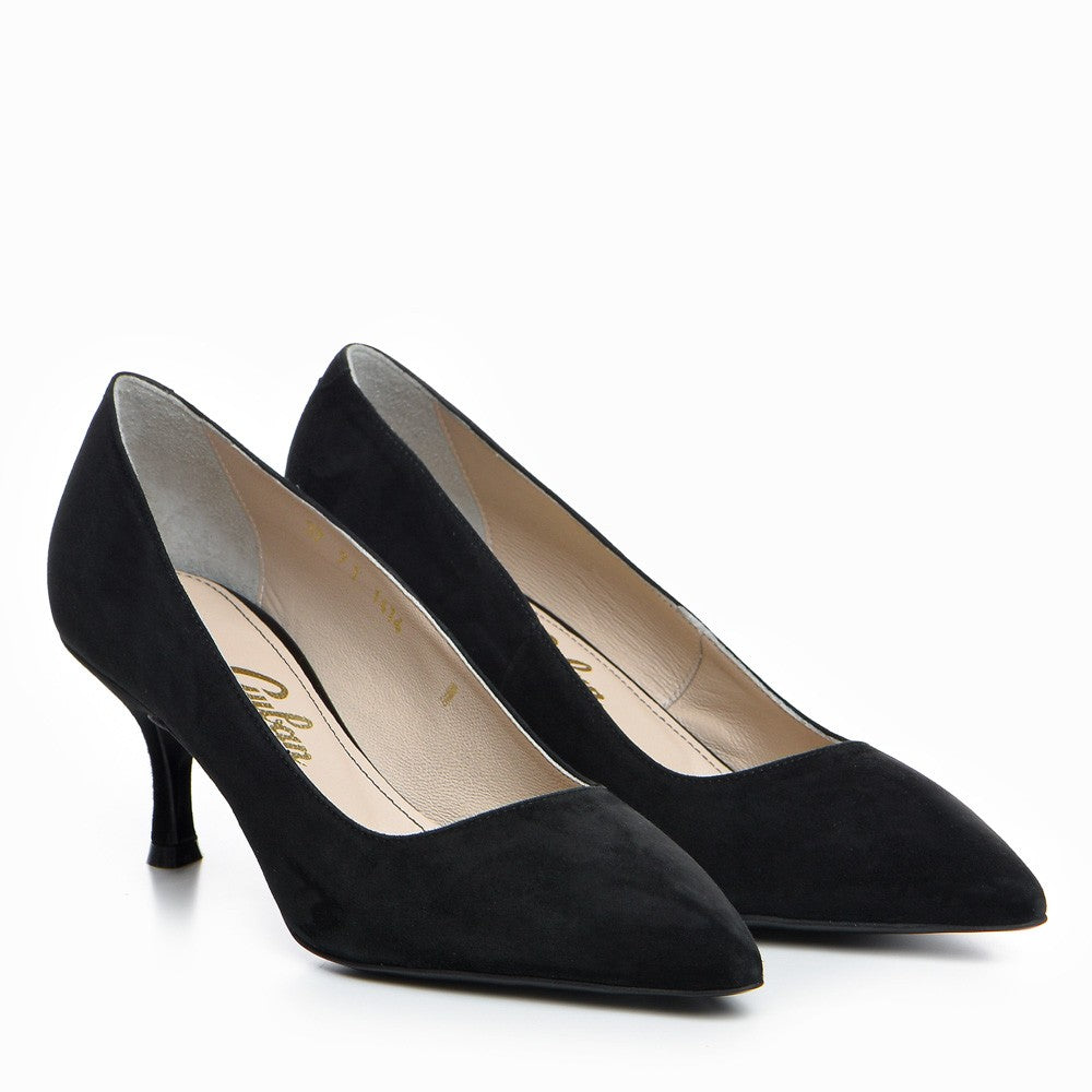Pantofi dama Guvan model 1414 velur negru