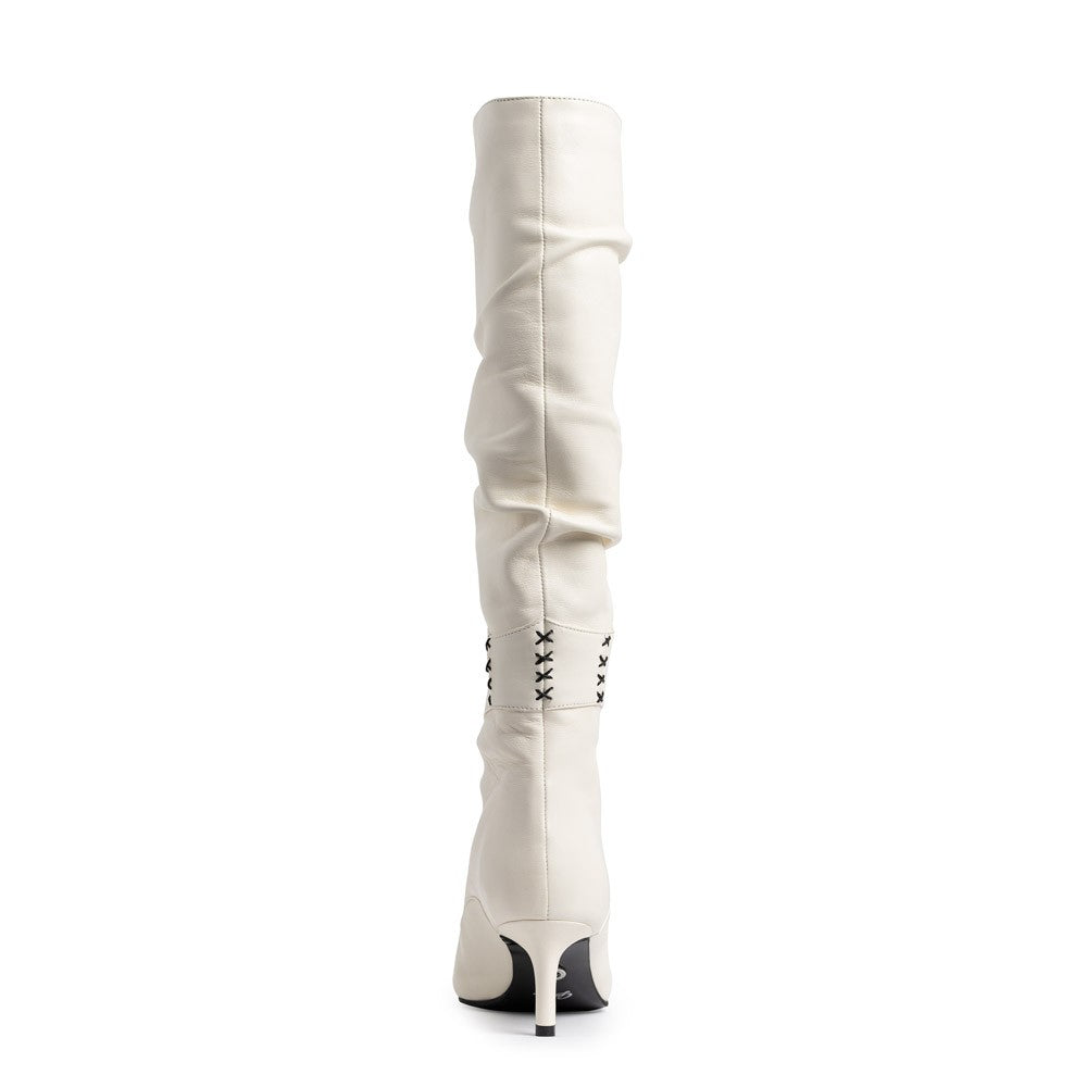 Cizme dama Guvan model 1537 nappa crem