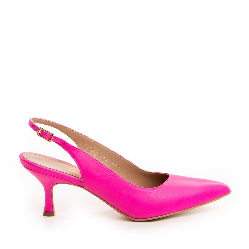 Pantofi dama Guvan model 1489 nappa fuxia