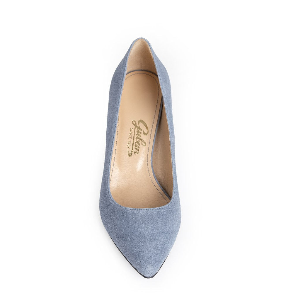 Pantofi dama Guvan model 3514 piele velur albastru