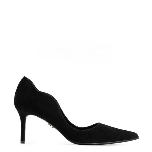 Pantofi dama Guvan model 1531 piele velur negru