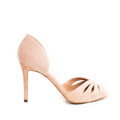 Pantofi dama Guvan model 1586 piele velur piersica